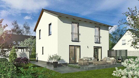 Flair-124-Jubilaeums-Haus-Satteldach-Gartenansicht